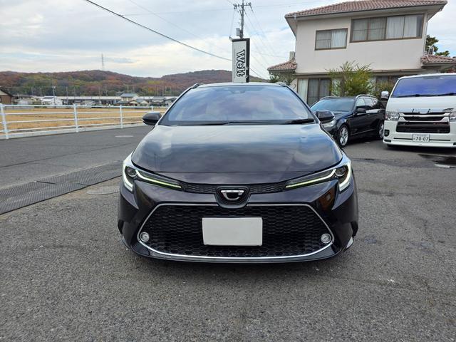 カローラツーリング ダブルバイビー 車高調 ワーク17AW 白革シート 社外ナビ(4枚目)