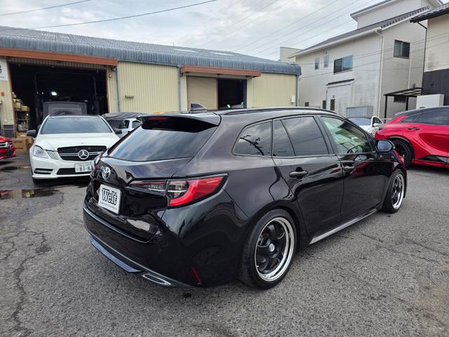 カローラツーリング ダブルバイビー 車高調 ワーク17AW 白革シート 社外ナビ(7枚目)