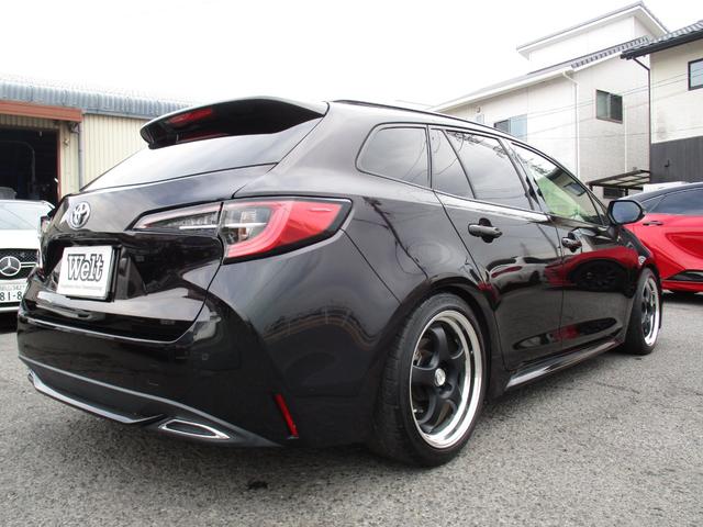 カローラツーリング ダブルバイビー 車高調 ワーク17AW 白革シート 社外ナビ(26枚目)