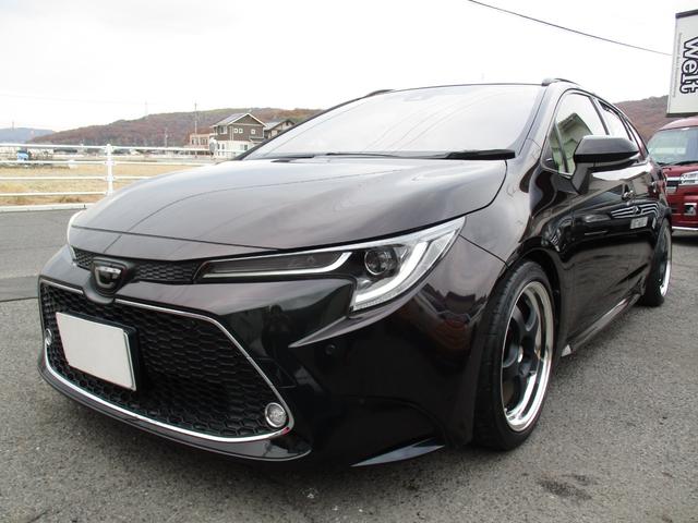 カローラツーリング ダブルバイビー 車高調 ワーク17AW 白革シート 社外ナビ(29枚目)