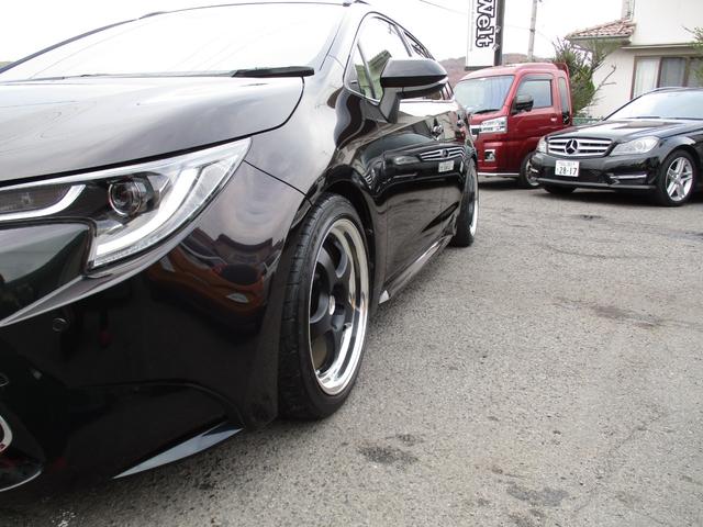 カローラツーリング ダブルバイビー 車高調 ワーク17AW 白革シート 社外ナビ(30枚目)