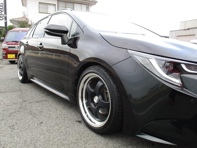 カローラツーリング ダブルバイビー 車高調 ワーク17AW 白革シート 社外ナビ(31枚目)