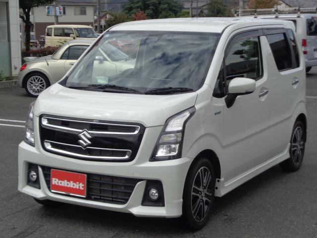 ワゴンＲスティングレー ハイブリッドＴ　スマートキー／プッシュスタート／社外ナビ／フルセグ／バックカメラ／ＬＥＤヘッドライト／ブレーキサポート／アイドリングストップ／シートヒーター／ＥＴＣ／（6枚目）