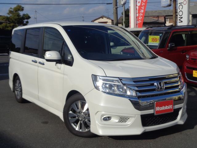 ステップワゴンスパーダ Ｚ　インターナビセレクション　走行無制限１年保証／メーカーＨＤＤナビ／フルセグＴＶ／バックカメラ／ＵＳＢ／後席フリップダウンモニター／ＨＩＤヘッドライト／純正フォグライト／両側パワスラ／ドラレコ／ＥＴＣ／ローダウン／ワンオーナー（4枚目）