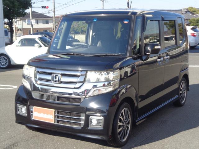 N-BOXカスタム G ターボSSパッケージ スマートキー/社外ナビ/フルセグ/バックカメラ/両側パワースライドドア/HID/フォグ/ETC/シートヒーター/(6枚目)