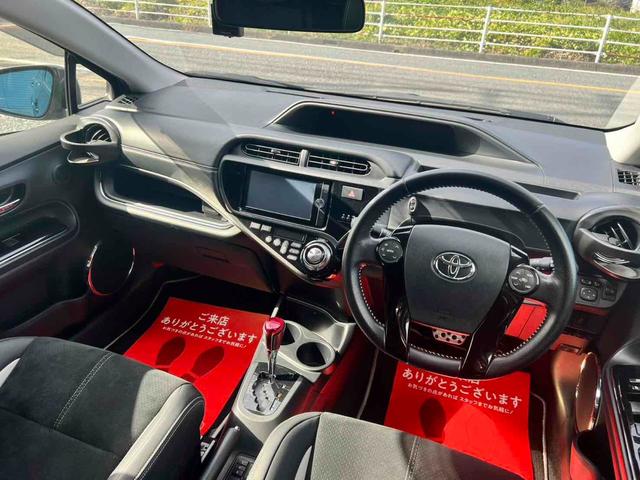 アクア ドライブレコーダー ETC バックカメラ TV アルミホイール スマートキー 電動格納ミラー シートヒーター CVT 記録簿 CD DVD再生 Bluetooth エアコン パワーステアリング(36枚目)