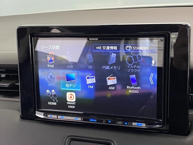 ヴェゼル ｅ：ＨＥＶ　Ｘ　新車未登録車　プラチナホワイトパール　ＫＥＮＷＯＯＤ　８インチナビゲーション　Ｈｏｎｄａ　ＣＯＮＮＥＣＴ　ｆｏｒ　Ｇａｔｈｅｒｓ＋ナビ装着用スペシャルパッケージ　ホンダセンシング　社外マット（4枚目）