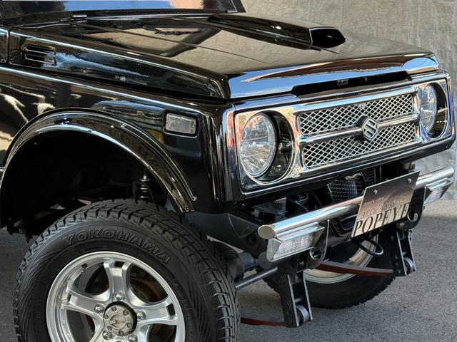 ジムニー HC 全塗装済み V-JA11V改 5MT ターボ 4WD リフトアップ オーバーフェンダー 社外マフラー タニグチリアシートスライドレール MOMOステアリング 社外アルミ 社外足回り 社外シート ETC(14枚目)