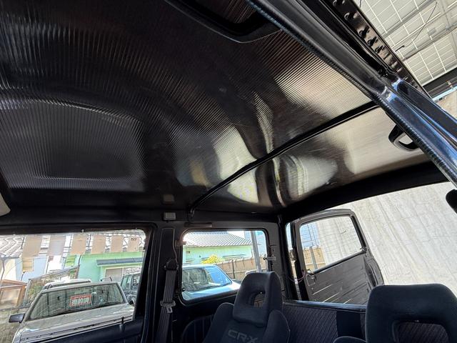 ジムニー HC 全塗装済み V-JA11V改 5MT ターボ 4WD リフトアップ オーバーフェンダー 社外マフラー タニグチリアシートスライドレール MOMOステアリング 社外アルミ 社外足回り 社外シート ETC(42枚目)