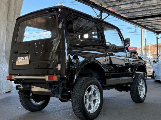 ジムニー HC 全塗装済み V-JA11V改 5MT ターボ 4WD リフトアップ オーバーフェンダー 社外マフラー タニグチリアシートスライドレール MOMOステアリング 社外アルミ 社外足回り 社外シート ETC(75枚目)