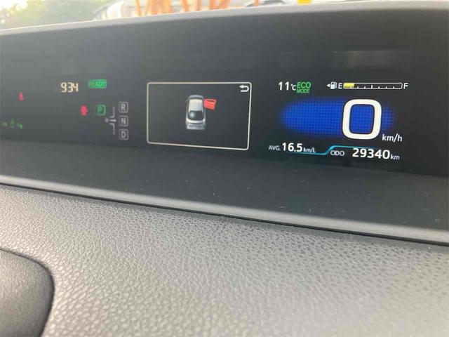 プリウス Ａ　ＥＴＣ　クリアランスソナー　レーンアシスト　オートクルーズコントロール　パークアシスト　衝突被害軽減システム　バックカメラ　ナビ　ＴＶ　アルミホイール　オートマチックハイビーム　オートライト（37枚目）