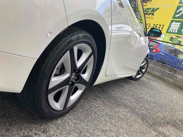 プリウス Ａ　ＥＴＣ　クリアランスソナー　レーンアシスト　オートクルーズコントロール　パークアシスト　衝突被害軽減システム　バックカメラ　ナビ　ＴＶ　アルミホイール　オートマチックハイビーム　オートライト（54枚目）