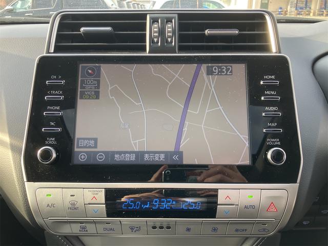 ランドクルーザープラド TX Lパッケージ マットブラックエディション ワンオーナー・マルチテレインモニター・フルセグTV・ナビ・Bluetooth・サンルーフ・ルーフレール・レザーパワーシート・ベンチレーション・シートヒーター・ビルトインETC・LEDヘッドライト(4枚目)