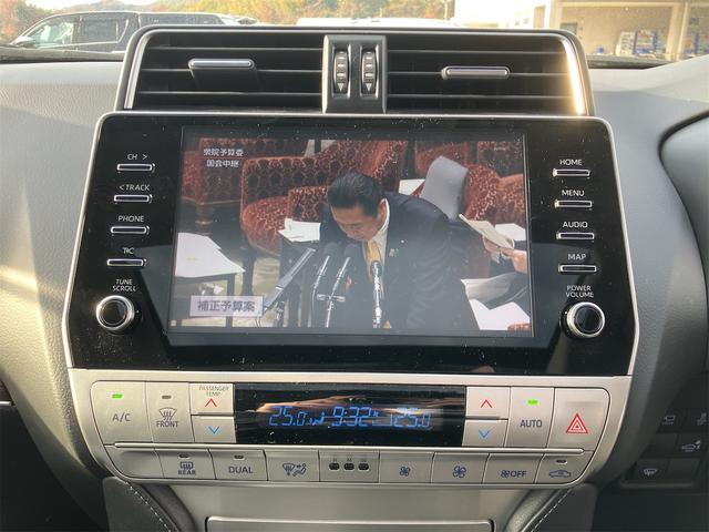 ランドクルーザープラド TX Lパッケージ マットブラックエディション ワンオーナー・マルチテレインモニター・フルセグTV・ナビ・Bluetooth・サンルーフ・ルーフレール・レザーパワーシート・ベンチレーション・シートヒーター・ビルトインETC・LEDヘッドライト(6枚目)