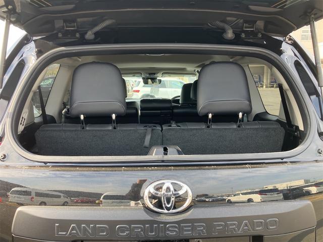 ランドクルーザープラド TX Lパッケージ マットブラックエディション ワンオーナー・マルチテレインモニター・フルセグTV・ナビ・Bluetooth・サンルーフ・ルーフレール・レザーパワーシート・ベンチレーション・シートヒーター・ビルトインETC・LEDヘッドライト(52枚目)
