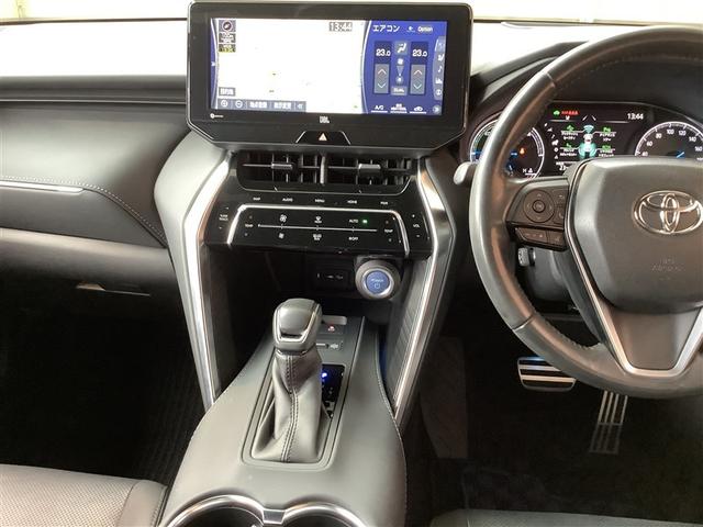 ハリアーハイブリッド Ｚ　レザーパッケージ　トヨタ認定中古車　本革シート　フルセグ　メモリーナビ　Ｂｌｕｅｔｏｏｔｈ　ミュージックプレイヤー接続　バックカメラ　衝突被害軽減システム　ＥＴＣ　ドラレコ　ＬＥＤヘッドランプ　ワンオーナー　フルエアロ（10枚目）