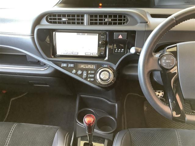 アクア G G’s トヨタ認定中古車 フルセグ メモリーナビ DVD再生 Bluetooth接続 ミュージックプレイヤー接続可 バックカメラ ETC 前後ドラレコ LEDヘッドランプ シ-トヒ-タ- ワンオーナー(10枚目)