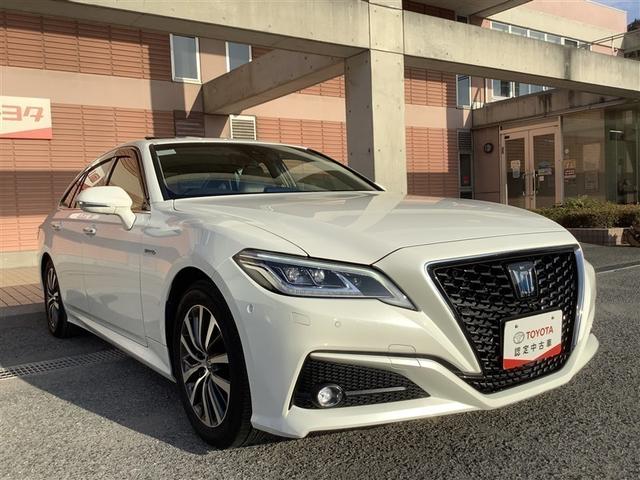クラウンハイブリッド G トヨタ認定中古車 サンルーフ フルセグ メモリーナビ DVD再生 Bluetooth ミュージックプレイヤー接続可 バックカメラ 衝突被害軽減システム ETC ドラレコ LED ワンオーナー 記録簿(23枚目)