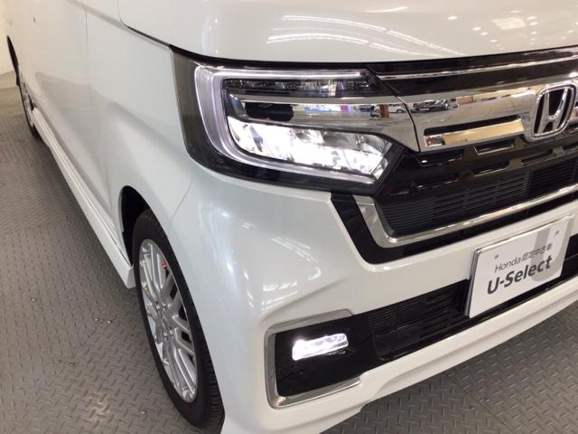 Ｎ－ＢＯＸカスタム Ｌターボ　ＬＥＤ・フルセグ・メモリナビ・バックカメラ・純正ＡＷ・シートヒーター・ＥＴＣ　地デジチューナー　衝突軽減ブレーキサポート　ＬＥＤヘッドライ　１オーナー　アイドリングＳ　ターボエンジン　ＰＳ　エアバック（3枚目）