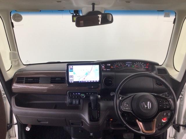 N-BOX G・Lターボホンダセンシングカッパーブラウンスタイル LED・フルセグ・メモリナビ・ブルーレイ・バックカメラ・両側電動ドア・ETC クルーズコントロール ABS LEDライト ベンチシート DVD アイドリングストップ オートライト サイドエアバック(4枚目)