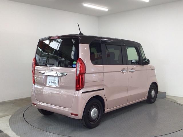 Ｎ－ＢＯＸ Ｌ・ターボ　ＬＥＤ・フルセグ・メモリナビ・ＤＶＤ・バックカメラ・シートヒーター・ＥＴＣ　シ－トヒ－タ－　Ａライト　ＡＡＣ　衝突軽減ブレーキ　Ｂカメラ　ワンオーナー車　地デジ　パワステ　イモビ　ターボ車　ナビＴＶ（4枚目）