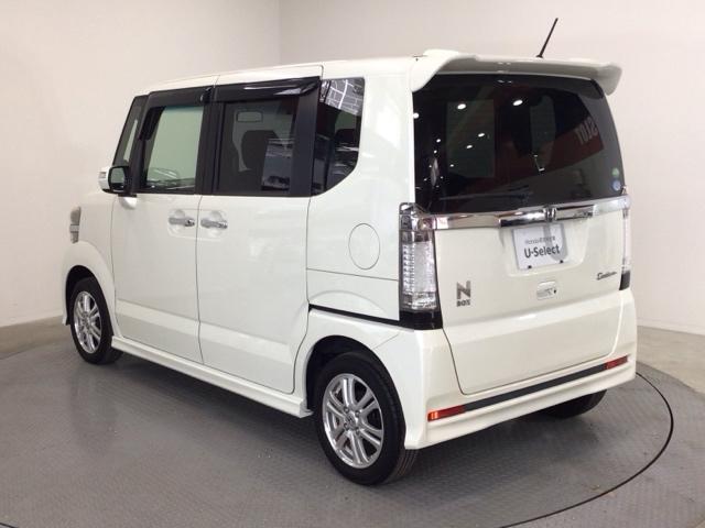 N-BOXカスタム G・Lパッケージ HID・CDチューナー・純正AW・片側電動ドア・ECONスイッチ・スマートキー アイドリングストップ車 USBポート 1オーナー スマキ- フロントベンチシート パワーウィンドウ 盗難防止システム(50枚目)