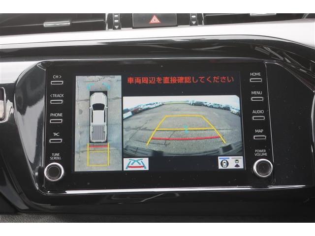 パノラミックビューモニター付きです。車両を上から見たような映像をディスプレイオーディオ画面に表示。運転席からの目視だけでは見にくい、車両周辺の状況をリアルタイムでしっかり確認できます。