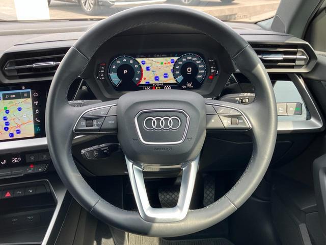 Ａ３ スポーツバック３０ＴＦＳＩ　禁煙車　ＬＥＤライト　コンビニエンスアシスタンスＰ　サイドアシスト　レーンアシスト　前後センサーＡＰＳ　ＡＣＣ　Ｒカメラ　ナビ　バーチャルコックピット　アウディプレセンス　ＴＶ　２．０ＥＴＣ（7枚目）