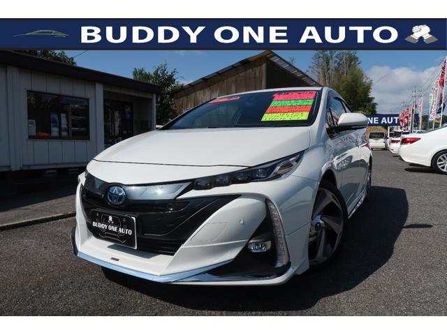 プリウスＰＨＶ Ａプレミアムナビパッケージ　５人乗　モデリスタエアロ＆１８インチアルミ　１１．６インチナビ　黒本革エアシートヒータ　パノラミックビューモニター　トヨタセーフティセンス　ＢＳＭ　ＨＵＤ　コーナーセンサ　ＬＥＤライト＆フォグ　禁煙車（2枚目）
