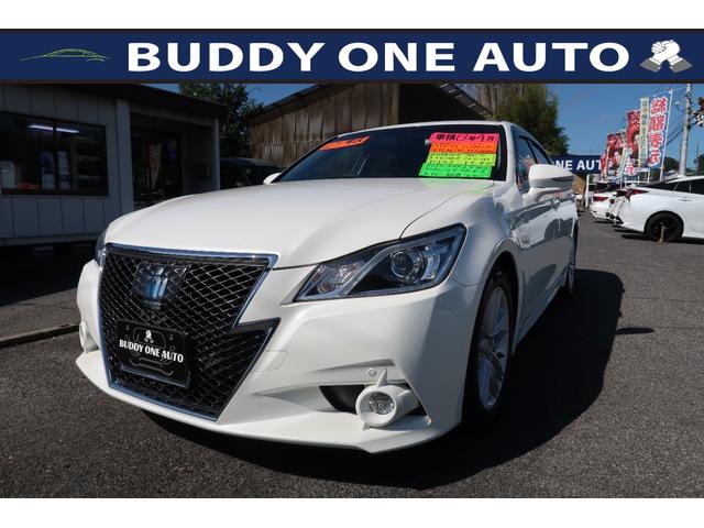 クラウンハイブリッド アスリートＳ　ユーザー様買取車　トヨタプレミアムサウンド１６ＳＰ　ＨＤＤマルチ　プリクラッシュセーフティ　パワーシートヒーター　ステアヒーター　ＨＩＤライト　ＬＥＤフォグ　３６０°＆リヤドラレコ　禁煙車（2枚目）