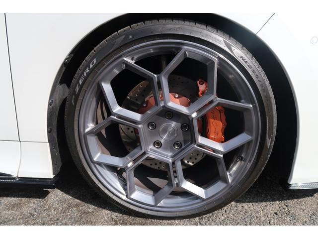 ヴェルファイアハイブリッド Z プレミア JBLサウンド&14型リヤエンターテインメント アドミレーションカーボンコンビエアロ&リヤスポ BCフォージド22アルミ KW車高調 イデアルブレーキキット SR サンセットブラウン 寒冷地仕様 禁煙(26枚目)