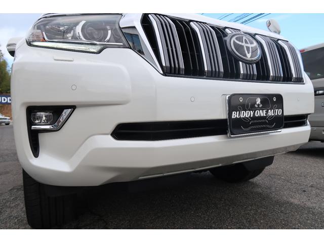 ランドクルーザープラド ＴＸ　ユーザー様買取車　後期モデル　７人乗　４ＷＤ　アルパイン９インチナビ＆前後ドラレコ　ＯＰ１９アルミ　トヨタセーフティセンス　ＨＤＭＩ入　ＬＥＤライト＆デイライト＆フォグ　コーナーセンサー　革ステ　禁煙（12枚目）