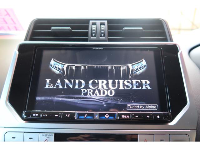 ランドクルーザープラド ＴＸ　ユーザー様買取車　後期モデル　７人乗　４ＷＤ　アルパイン９インチナビ＆前後ドラレコ　ＯＰ１９アルミ　トヨタセーフティセンス　ＨＤＭＩ入　ＬＥＤライト＆デイライト＆フォグ　コーナーセンサー　革ステ　禁煙（36枚目）