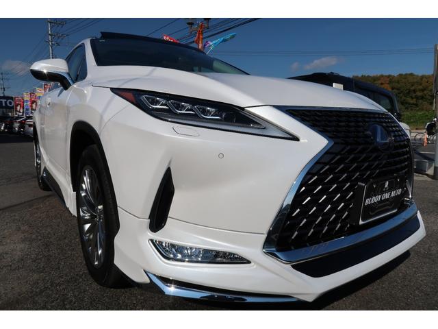 ＲＸ ＲＸ４５０ｈ　バージョンＬ　モデリスタエアロ＆マフラー　パノラマルーフ　リヤエンターテインメント　リッチクリーム内装　本革エアシートヒータ　パノラミックビューモニター　ドラレコ前後　ＨＵＤ　ＢＳＭ　３眼ＬＥＤライト＆フォグ　禁煙（11枚目）