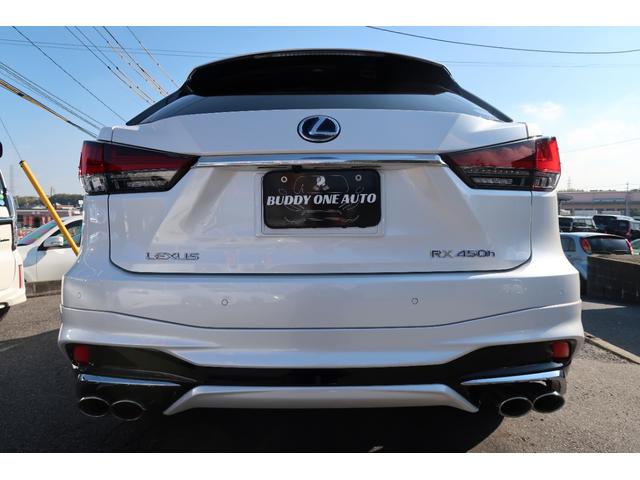 ＲＸ ＲＸ４５０ｈ　バージョンＬ　モデリスタエアロ＆マフラー　パノラマルーフ　リヤエンターテインメント　リッチクリーム内装　本革エアシートヒータ　パノラミックビューモニター　ドラレコ前後　ＨＵＤ　ＢＳＭ　３眼ＬＥＤライト＆フォグ　禁煙（23枚目）