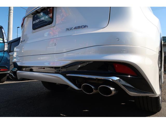 ＲＸ ＲＸ４５０ｈ　バージョンＬ　モデリスタエアロ＆マフラー　パノラマルーフ　リヤエンターテインメント　リッチクリーム内装　本革エアシートヒータ　パノラミックビューモニター　ドラレコ前後　ＨＵＤ　ＢＳＭ　３眼ＬＥＤライト＆フォグ　禁煙（25枚目）