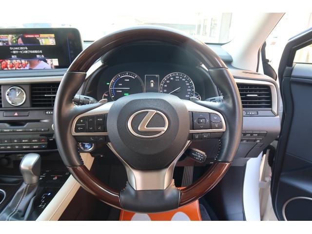 ＲＸ ＲＸ４５０ｈ　バージョンＬ　モデリスタエアロ＆マフラー　パノラマルーフ　リヤエンターテインメント　リッチクリーム内装　本革エアシートヒータ　パノラミックビューモニター　ドラレコ前後　ＨＵＤ　ＢＳＭ　３眼ＬＥＤライト＆フォグ　禁煙（48枚目）