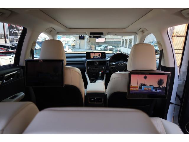 ＲＸ ＲＸ４５０ｈ　バージョンＬ　モデリスタエアロ＆マフラー　パノラマルーフ　リヤエンターテインメント　リッチクリーム内装　本革エアシートヒータ　パノラミックビューモニター　ドラレコ前後　ＨＵＤ　ＢＳＭ　３眼ＬＥＤライト＆フォグ　禁煙（68枚目）