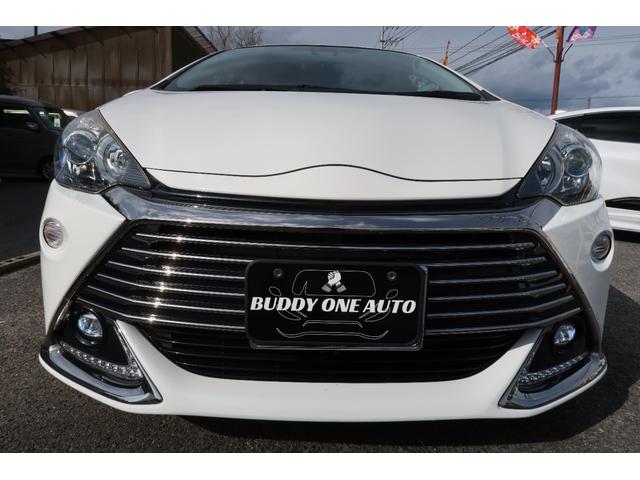 アクア Ｇ　Ｇ’ｓ　ユーザー様買取車　クラリオン９インチナビ　ヘッドレスト取付アルパインリヤモニター　ＬＥＤライト＆フォグ＆デイライト　トヨタセーフティセンス　オートハイビーム　専用ハーフレザーシート　リヤカメラ　禁煙車（10枚目）