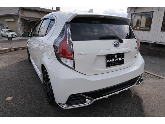 アクア Ｇ　Ｇ’ｓ　ユーザー様買取車　クラリオン９インチナビ　ヘッドレスト取付アルパインリヤモニター　ＬＥＤライト＆フォグ＆デイライト　トヨタセーフティセンス　オートハイビーム　専用ハーフレザーシート　リヤカメラ　禁煙車（20枚目）