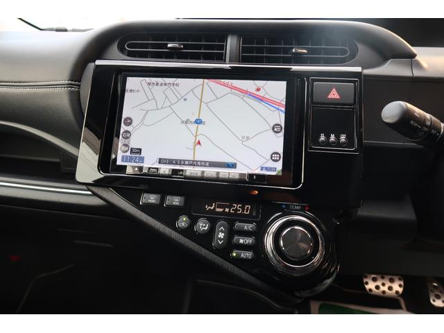 アクア Ｇ　Ｇ’ｓ　ユーザー様買取車　クラリオン９インチナビ　ヘッドレスト取付アルパインリヤモニター　ＬＥＤライト＆フォグ＆デイライト　トヨタセーフティセンス　オートハイビーム　専用ハーフレザーシート　リヤカメラ　禁煙車（36枚目）