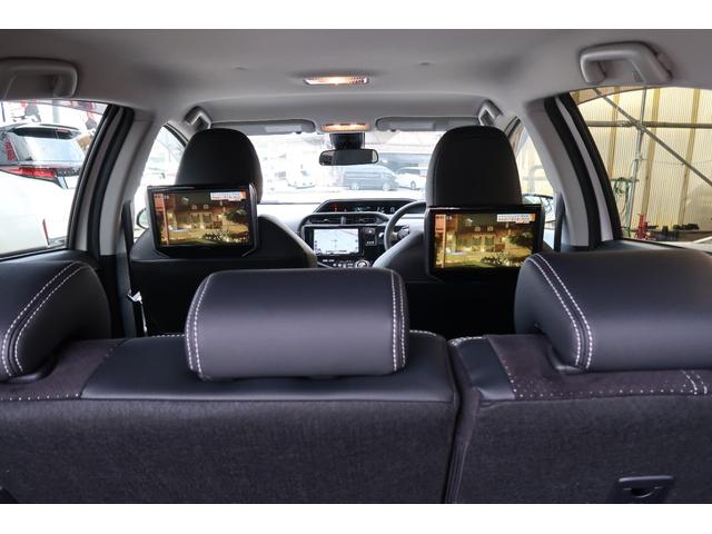 アクア Ｇ　Ｇ’ｓ　ユーザー様買取車　クラリオン９インチナビ　ヘッドレスト取付アルパインリヤモニター　ＬＥＤライト＆フォグ＆デイライト　トヨタセーフティセンス　オートハイビーム　専用ハーフレザーシート　リヤカメラ　禁煙車（65枚目）