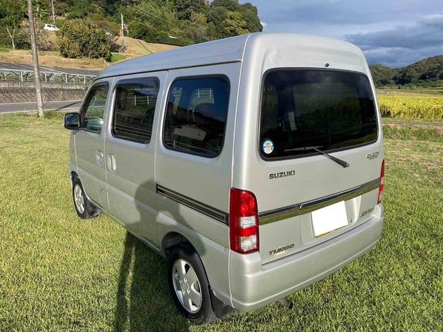 エブリイワゴン ジョイポップターボ　Ｋ６Ａターボ　５速ＭＴ　リビルトＭＴ載せ替え　クラッチＯＨ　ディーラー下取り　２名乗車公認　貨物登録　ＵＳＢオーディオ　両側スライドドア　軽バン　ハイルーフ　車中泊　キャンプ（5枚目）