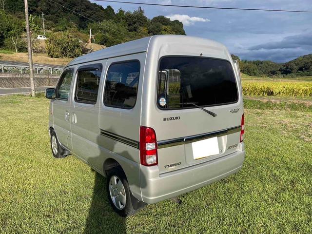 エブリイワゴン ジョイポップターボ　Ｋ６Ａターボ　５速ＭＴ　リビルトＭＴ載せ替え　クラッチＯＨ　ディーラー下取り　２名乗車公認　貨物登録　ＵＳＢオーディオ　両側スライドドア　軽バン　ハイルーフ　車中泊　キャンプ（8枚目）