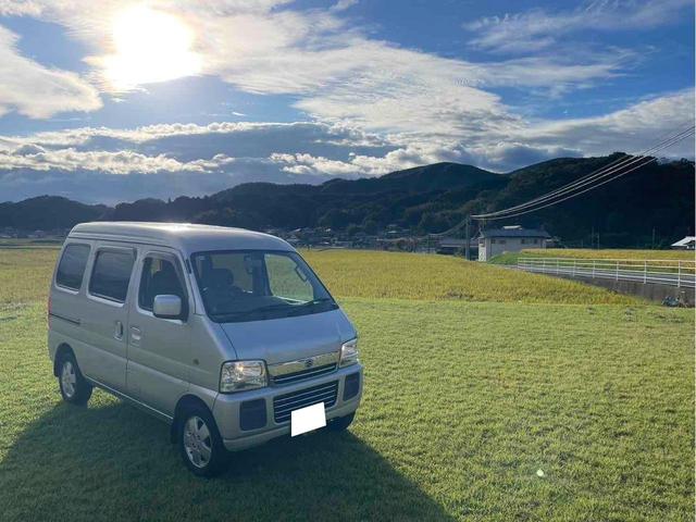 エブリイワゴン ジョイポップターボ　Ｋ６Ａターボ　５速ＭＴ　リビルトＭＴ載せ替え　クラッチＯＨ　ディーラー下取り　２名乗車公認　貨物登録　ＵＳＢオーディオ　両側スライドドア　軽バン　ハイルーフ　車中泊　キャンプ（25枚目）