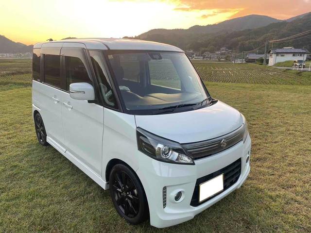 スペーシアカスタム XSリミテッド ローダウン フルセグナビTV 両側パワースライドドア Bluetoothオーディオ インナーブラックヘッドライト グリル ハーフレザーシート デイライト ETC(4枚目)