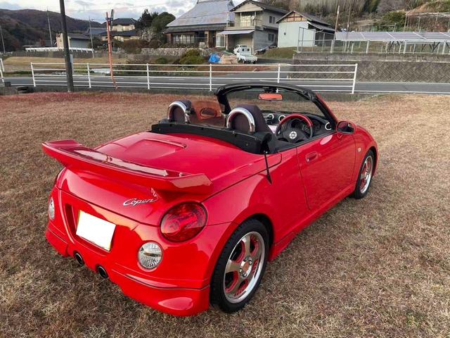 コペン アクティブトップ ターボ 5速MT 電動オープン 社外フロントバンパー 社外リアウイング 社外15インチAW 純正OPエアロスパッツ ETC JB 4気筒エンジン タイミングチェーン ドラレコ前後(6枚目)