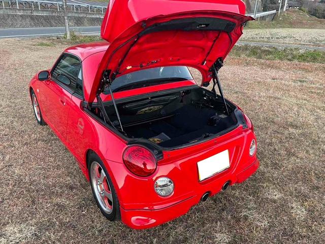 コペン アクティブトップ ターボ 5速MT 電動オープン 社外フロントバンパー 社外リアウイング 社外15インチAW 純正OPエアロスパッツ ETC JB 4気筒エンジン タイミングチェーン ドラレコ前後(21枚目)