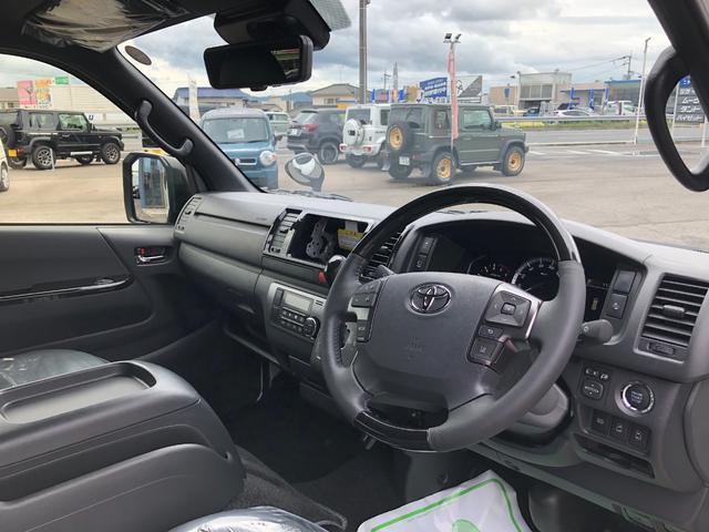 ハイエースバン ロングスーパーＧＬ　ダークプライムＳ　登録済未使用車　デジタルインナーミラー　全方位カメラ　オートライト　ＬＥＤライト　フォグライト　両側電動スライドドア　レーンキープアシスト　衝突軽減ブレーキ　プッシュスタート　電動格納ミラー（15枚目）