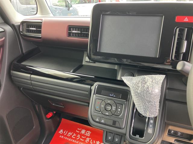 スペーシアカスタム ハイブリッドXS 届出済未使用車・禁煙車・スチールシルバーM ・社外16インチアルミホイール/タイヤ ローダウン フロント/サイド/リア フラップスポイラー 両側電動スライドドア クリアランスソナー オートクルーズコントロール オートライト LEDヘッドランプ(16枚目)